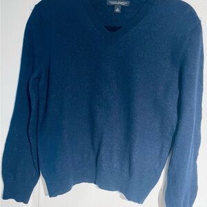 Banana Republic Men’s Dark Navy V-Neck Sweater